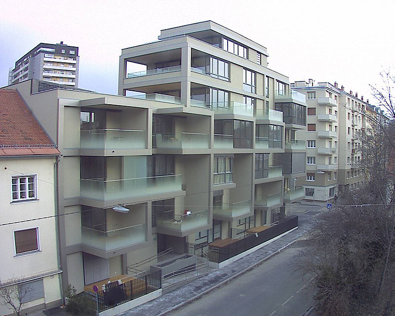 Livebild Webcam 1 Baustelle Neubau 'Wohnanlage Muchargasse 18' 8010 Graz (5 Minuteninterval)