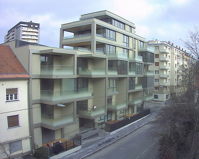 Livebild Webcam 1 Baustelle Neubau 'Wohnanlage Muchargasse 18' 8010 Graz (5 Minuteninterval)